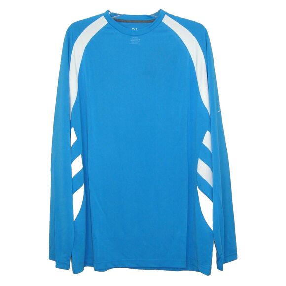 NWT Black Tip Mens UPF 30 Wicking Long Sleeve Sport Gill Tee Size XXL Blue White - Picture 1 of 10